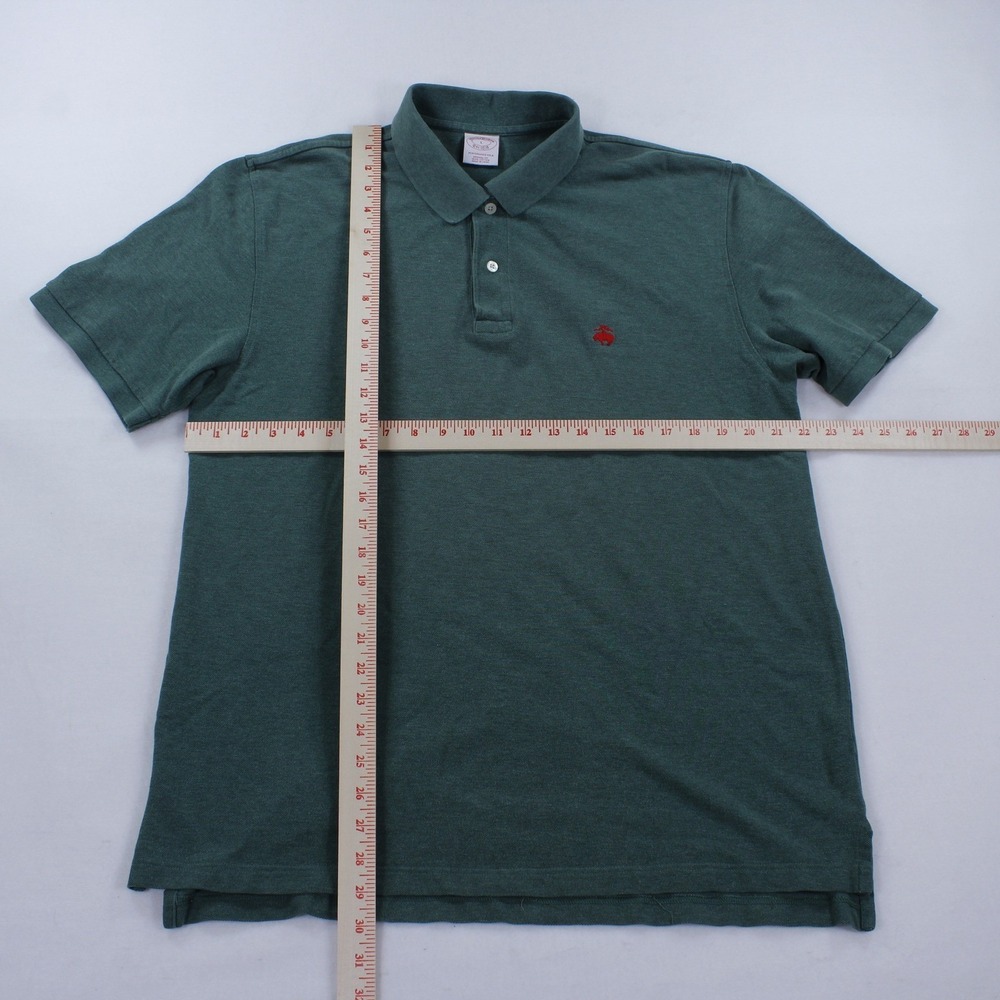 Brooks Brothers Performance Polo Shirt Green Men's Size L Original Fit Cotton - Picture 6 of 7